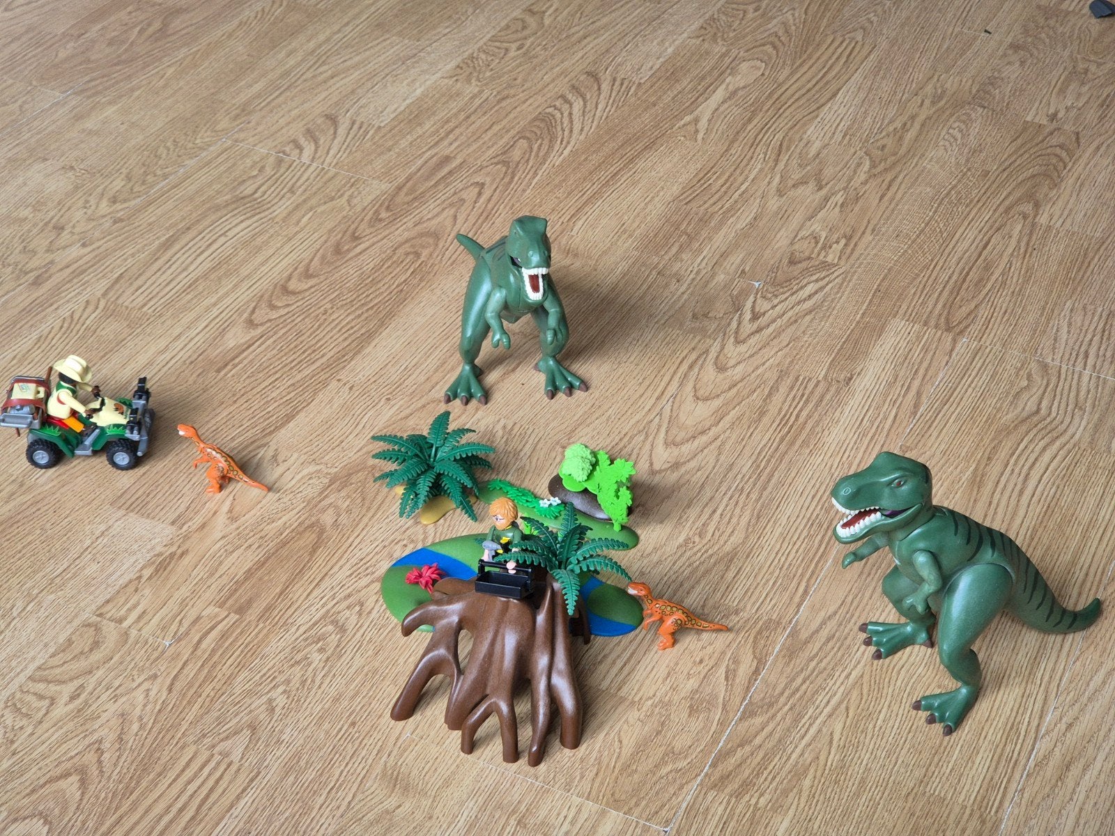 playmobil Dino's, moeras, ranger en onderzoeker, Ophalen of Verzenden, Gebruikt, Complete set