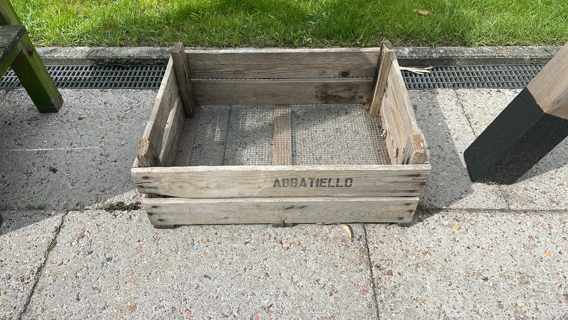 Houten kratje, Ophalen, Gebruikt, Rechthoekig, Hout