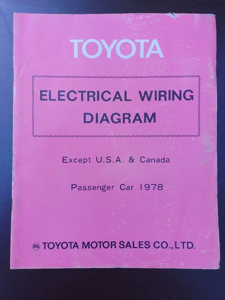 Toyota 1978 werkplaatsboek stroomschema's o.a Celica Corolla, Ophalen of Verzenden, Toyota
