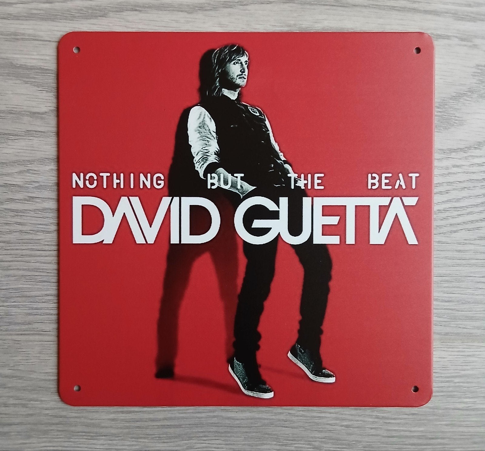 David Guetta Nothing But The Beat 20x20 cm Reclamebord, Ophalen of Verzenden, Nieuw, Poster, Artwork of Schilderij