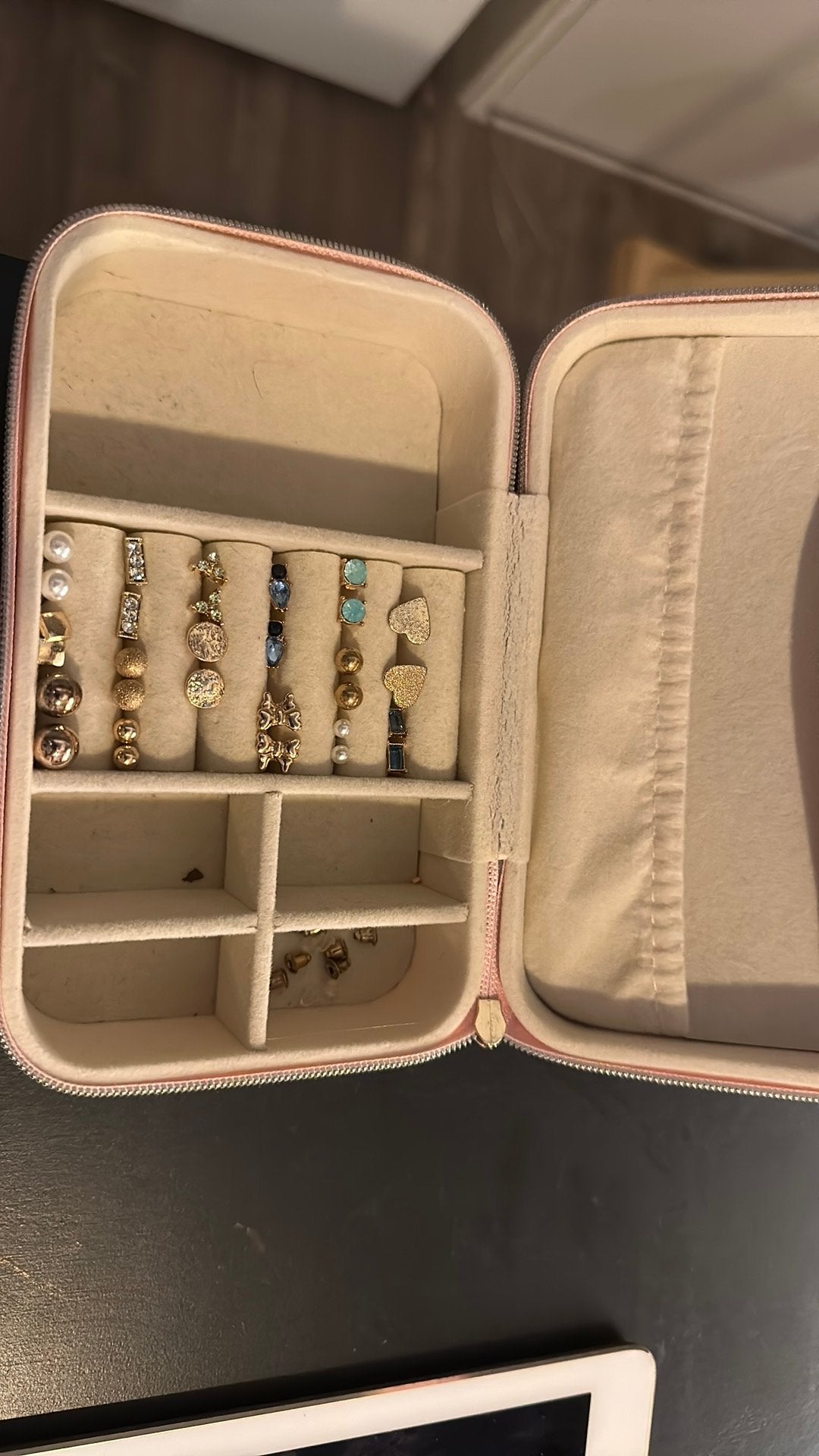 Sieradendoos, Ophalen of Verzenden, Zo goed als nieuw, Roze, Hardcase