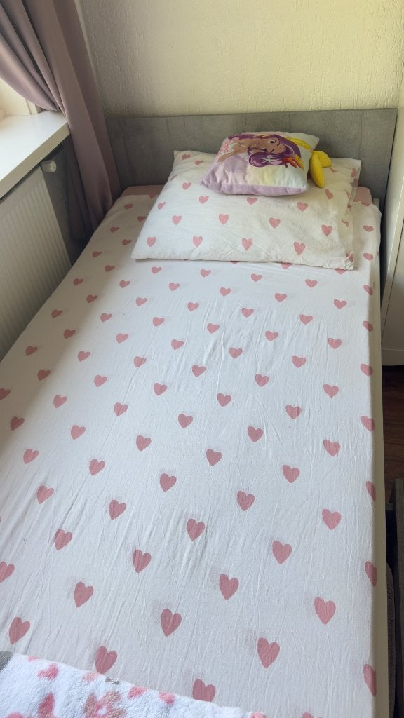 Een persoonsbed, Ophalen, Gebruikt, 90 cm, Eenpersoons