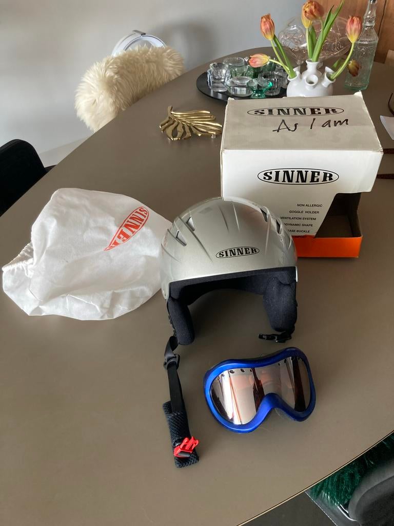 Sinner skihelm met skibril - Zo goed als nieuw, Overige typen, Ophalen of Verzenden, Zo goed als nieuw, Skiën