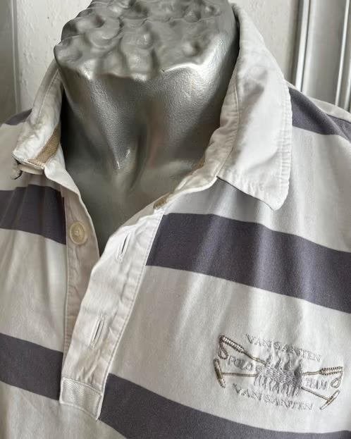 van Santen & van Santen polo maat L, Kleding | Heren, Ophalen of Verzenden, Zo goed als nieuw, Maat 52/54 (L), Grijs