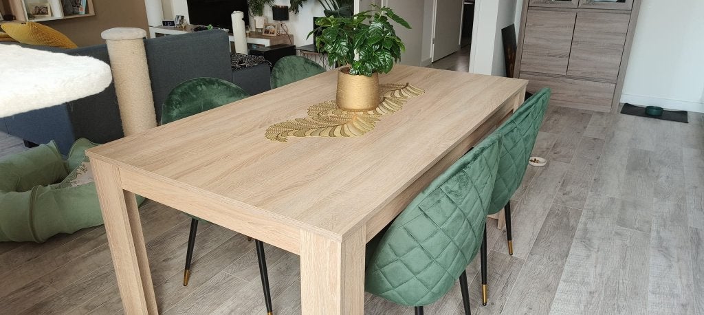 4 persoons tafel, Huis en Inrichting, Tafels | Eettafels, Ophalen, Gebruikt, 50 tot 100 cm, 150 tot 200 cm