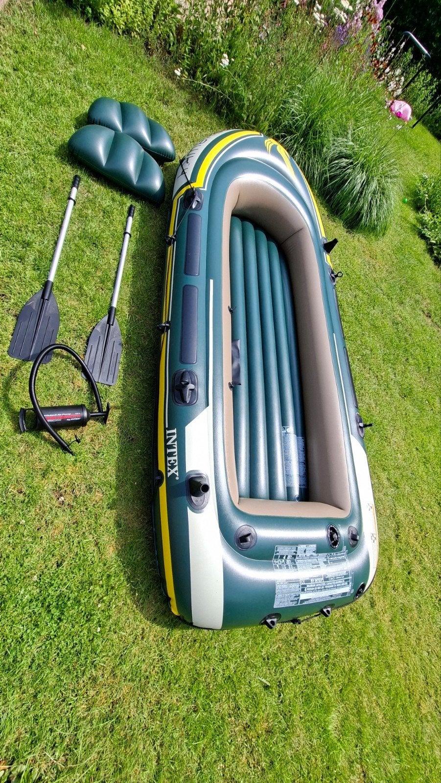 Intex Seahawk 4 opblaasboot, Ophalen, Gebruikt
