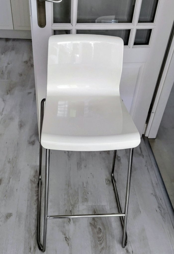 Ikea barkruk Glenn 2 stuks, Huis en Inrichting, Barkrukken, Ophalen, Kunststof, 60 tot 90 cm, Zo goed als nieuw