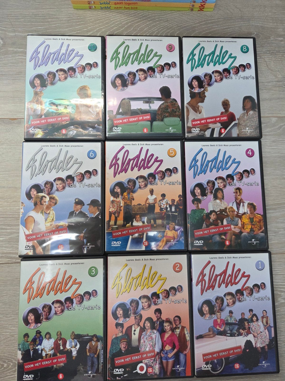 9x dvd - Flodder / De TV serie, Cd's en Dvd's, Dvd's | Tv en Series, Alle leeftijden, Ophalen of Verzenden, Gebruikt, Komedie