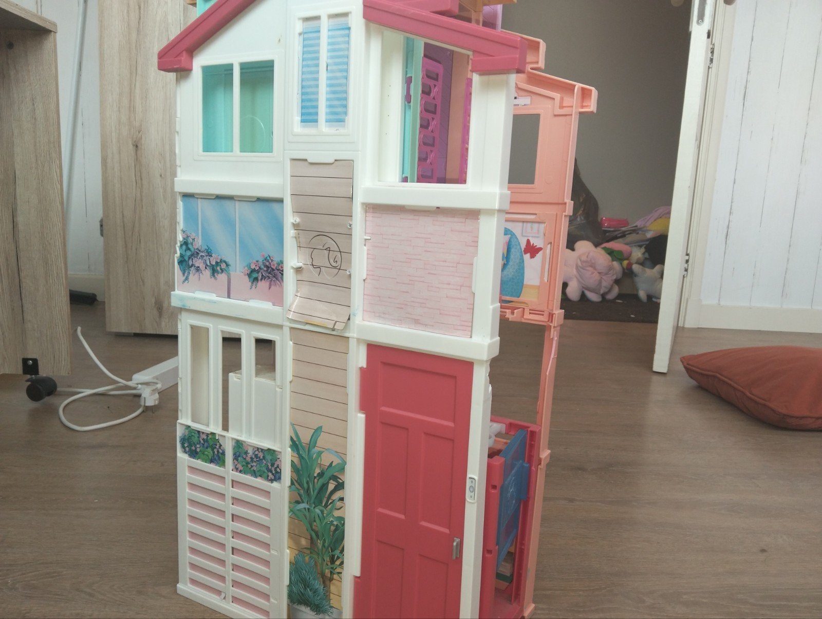 Barbie huis met lift, Ophalen, Poppenhuis