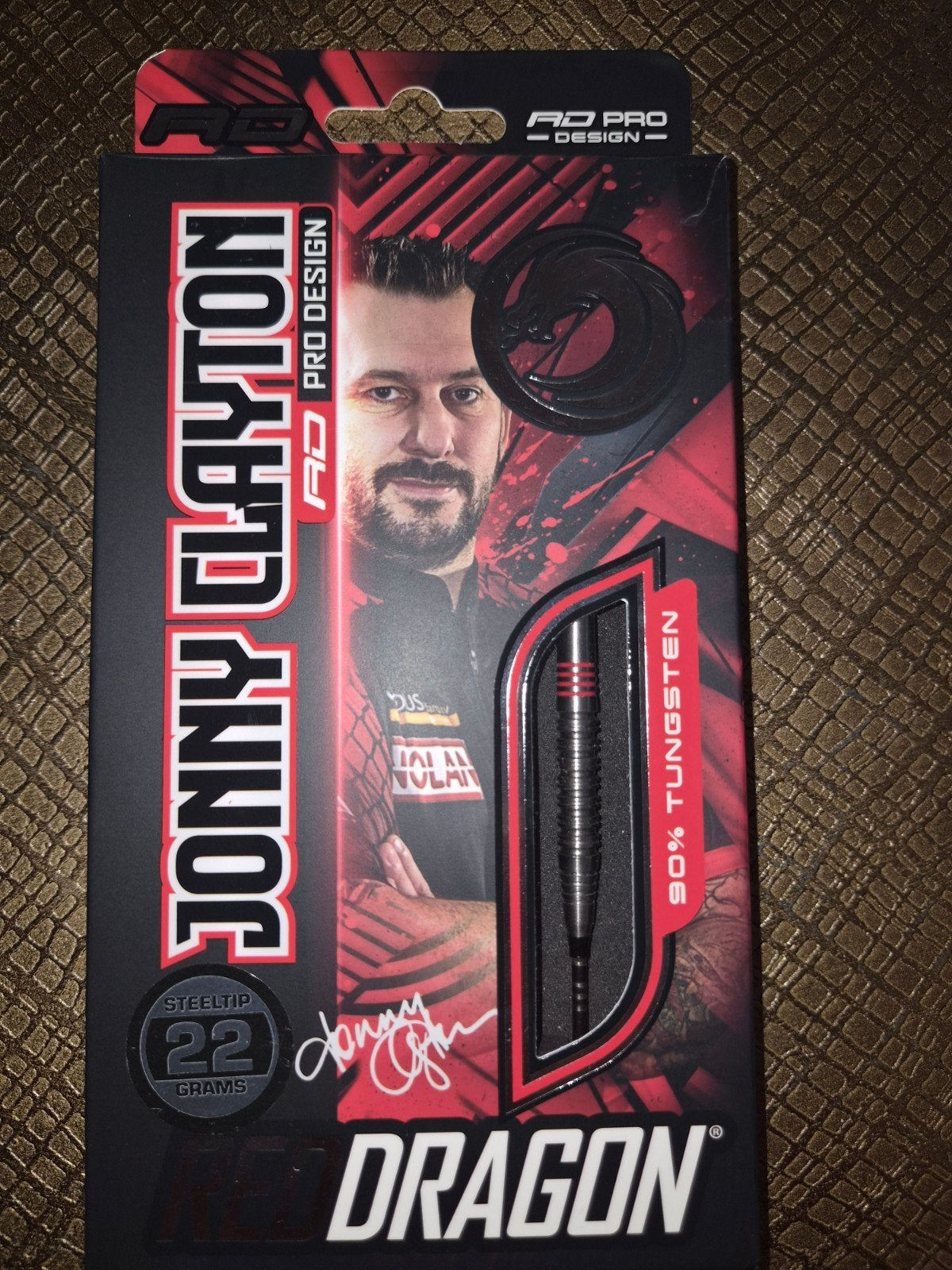 Red dragon Jonny Clayton darts 22 gram, Ophalen of Verzenden, Zo goed als nieuw, Pijlen