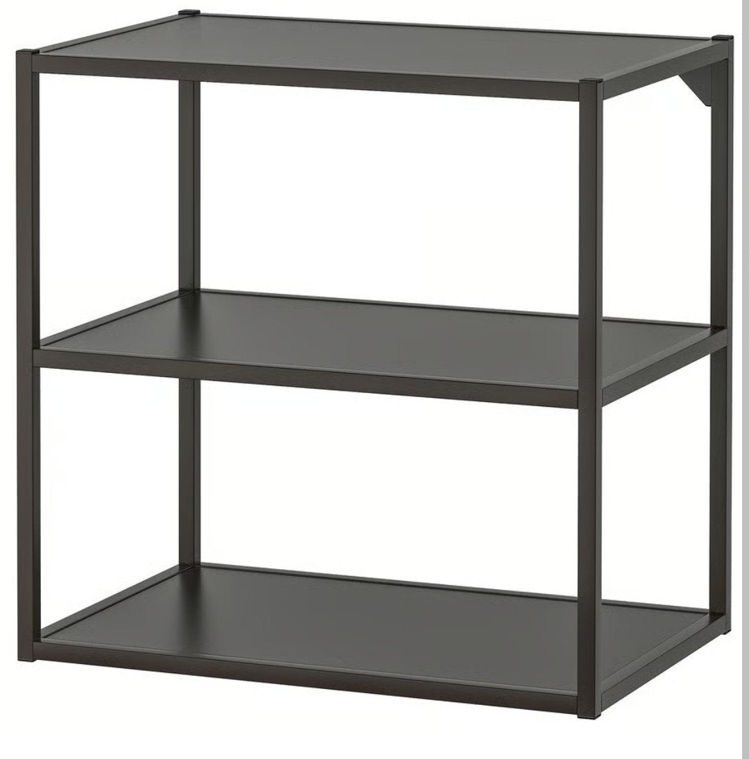 3 Ikea Enhet kasten 60x40x60 - Zwart metalen rek, Ophalen, Met plank(en), 50 tot 100 cm, Zo goed als nieuw