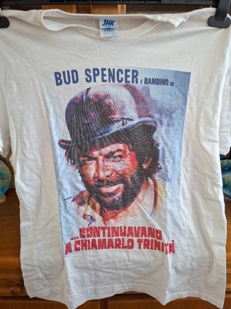 Bud spencer T-shirt jaren 80, Alle leeftijden, Ophalen of Verzenden, Zo goed als nieuw, Komedie