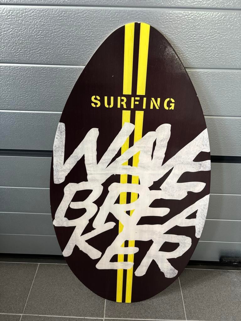 Houten Surfboard - Zo goed als nieuw, Watersport en Boten, Golfsurfen, Ophalen, Zo goed als nieuw, Overige typen