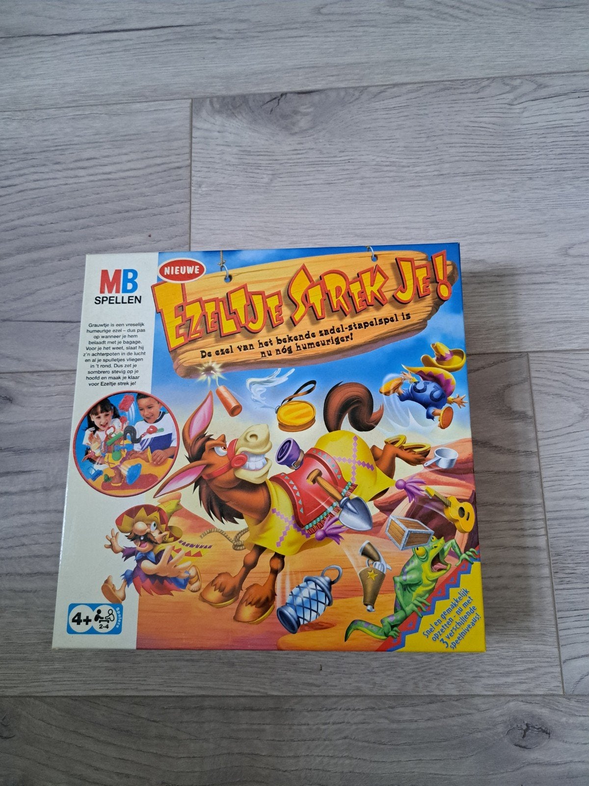 Ezeltje Strekje! Stapelspel van MB Spellen, Drie of vier spelers, Ophalen, Gebruikt, MB Spellen