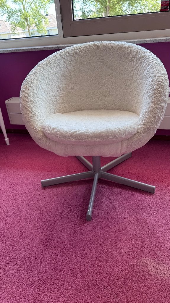 Ikea Fauteuil met teddy stof, Ophalen, Gebruikt, Moders, 75 tot 100 cm