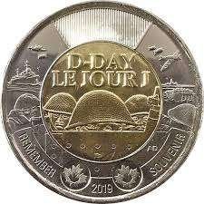 Canada - 2 Dollar 2020 - D-Day - circulated, Ophalen of Verzenden, Noord-Amerika, Losse munt