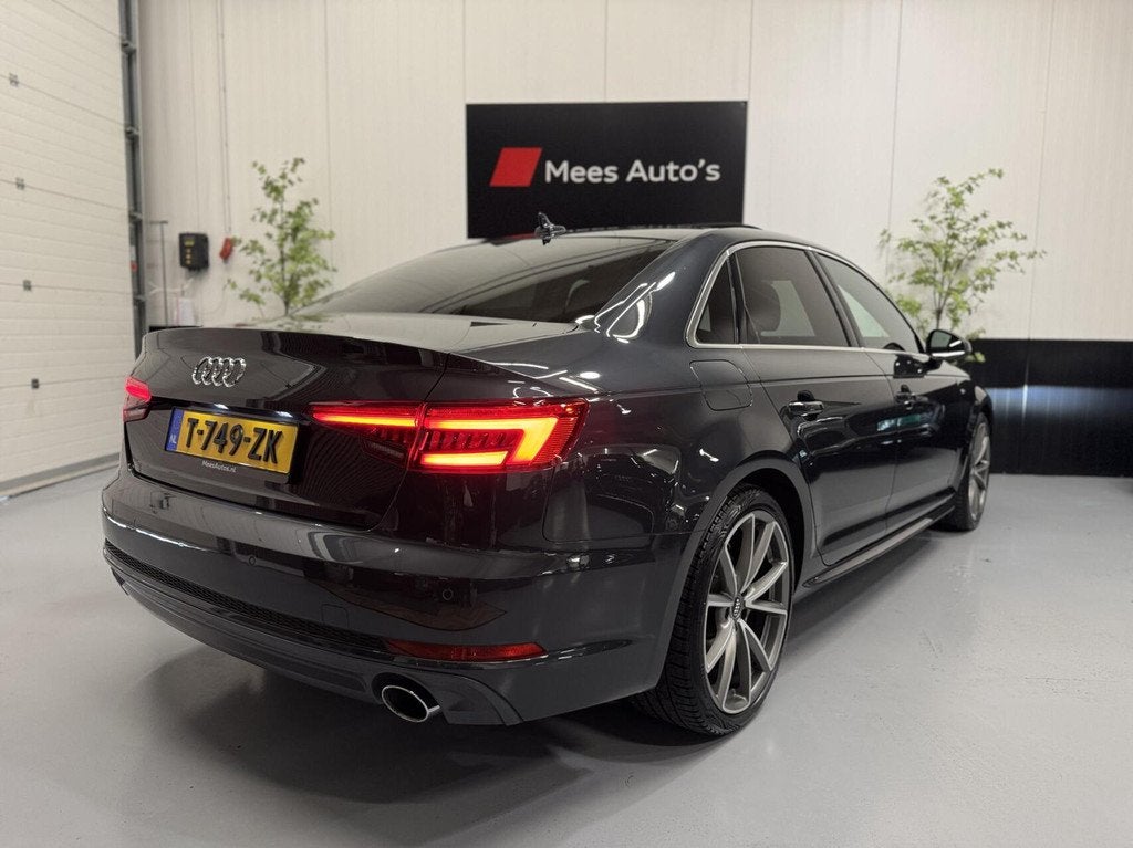 Audi A4 Limousine 2.0 TFSI S-Tronic|Pano|Leer|Matrix|RS, Auto's, 1380 kg, Gebruikt, A4, Leder