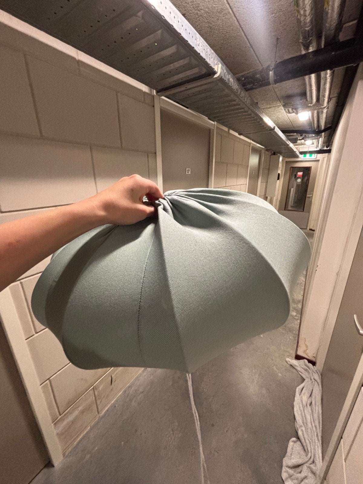 Ikea Rengskur Lampenkap, Huis en Inrichting, Hanglamp, Blauw, Zo goed als nieuw, Textiel