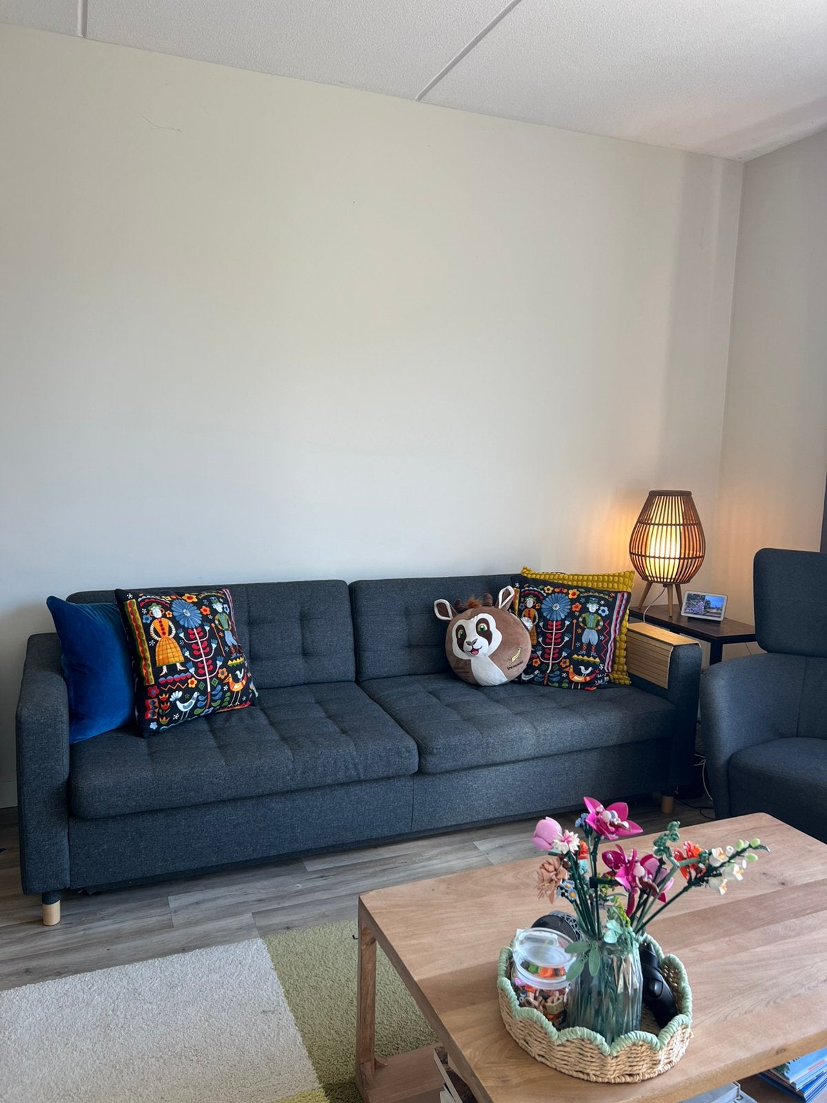 IKEA Landskrona slaapbank, zeer goede staat!, Ophalen, Zo goed als nieuw, Stof
