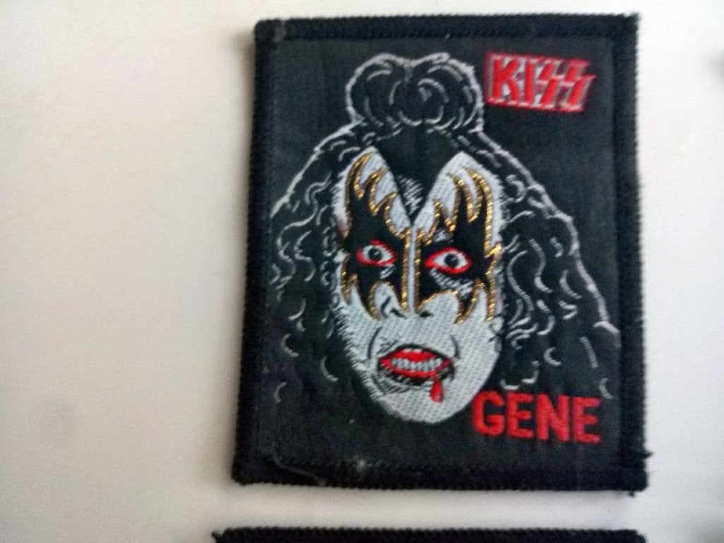 Kiss vrij zeldzame off. set of 4 vintage 1980 patches patch, Ophalen of Verzenden, Nieuw, Kleding