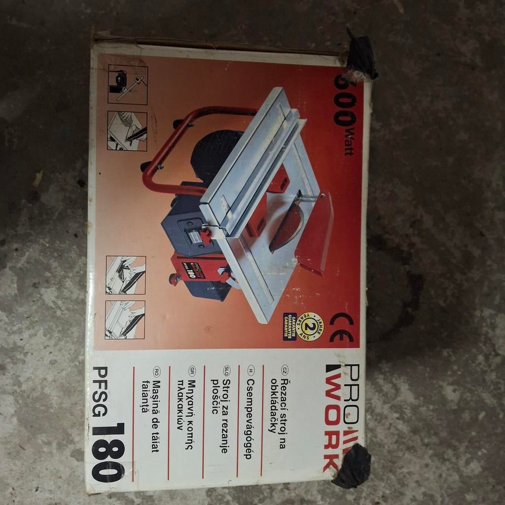 Pro-Work PFSG 180 Tegelzaag - Zo goed als nieuw, Minder dan 30 mm, Overige typen, Ophalen of Verzenden, Zo goed als nieuw