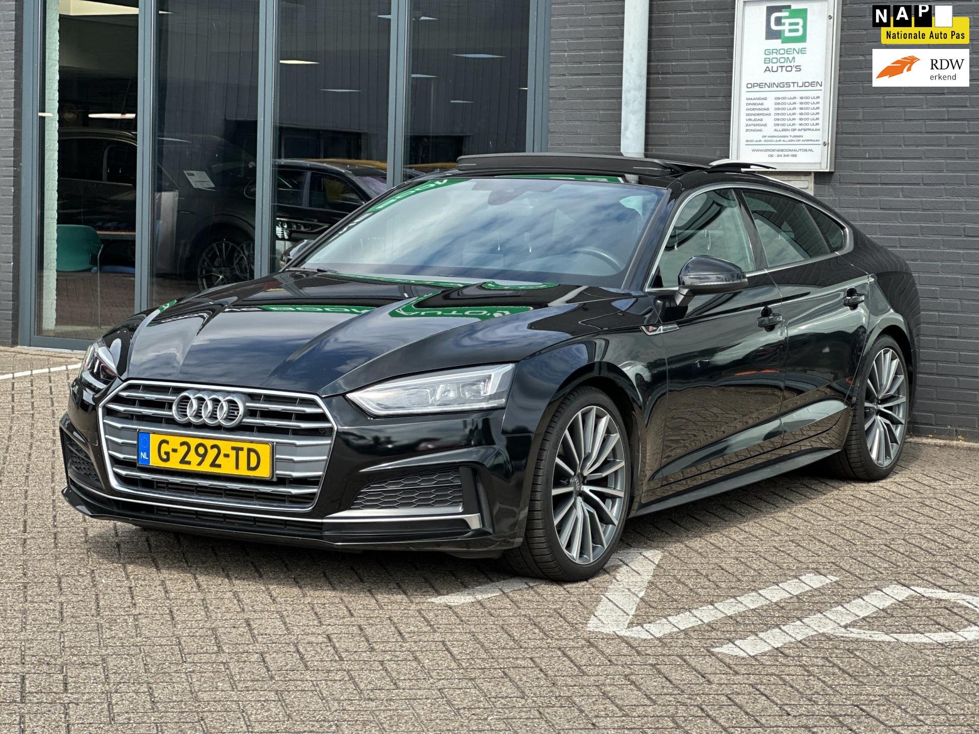 Audi A5 Sportback 40 TFSI Sport S-line Edition/2E EIG/PANO-D, Auto's, Dealer onderhouden, Gebruikt, Euro 6, 1984 cc