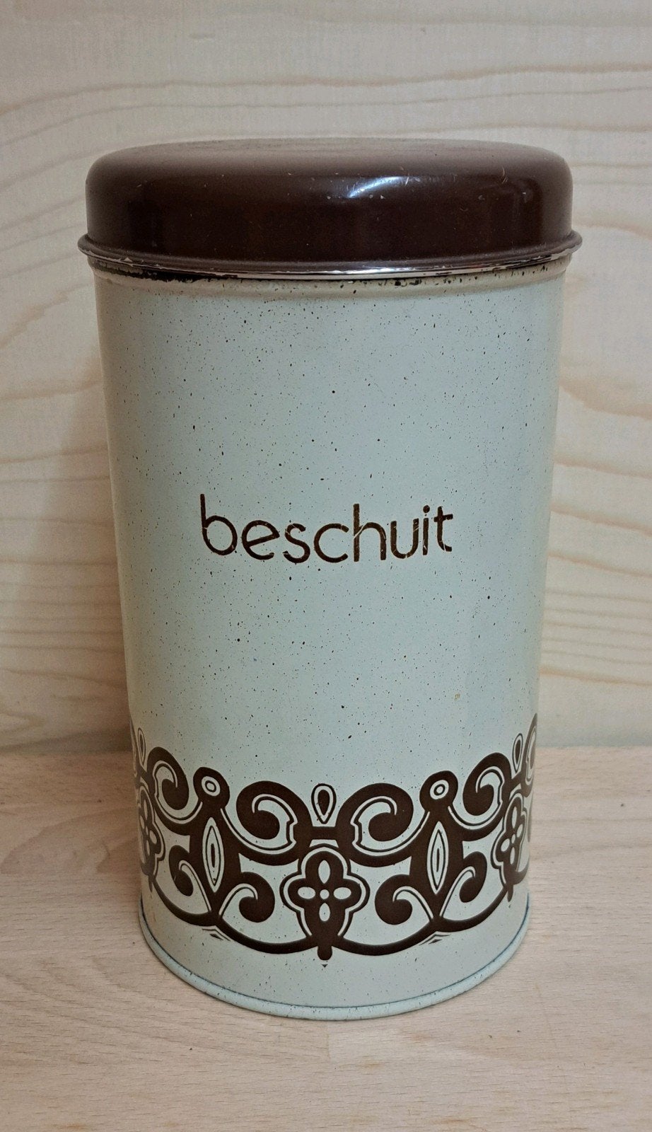 Brabantia beschuitblik, Verzamelen, Blikken, Ophalen of Verzenden, Gebruikt, Beschuit, Overige merken