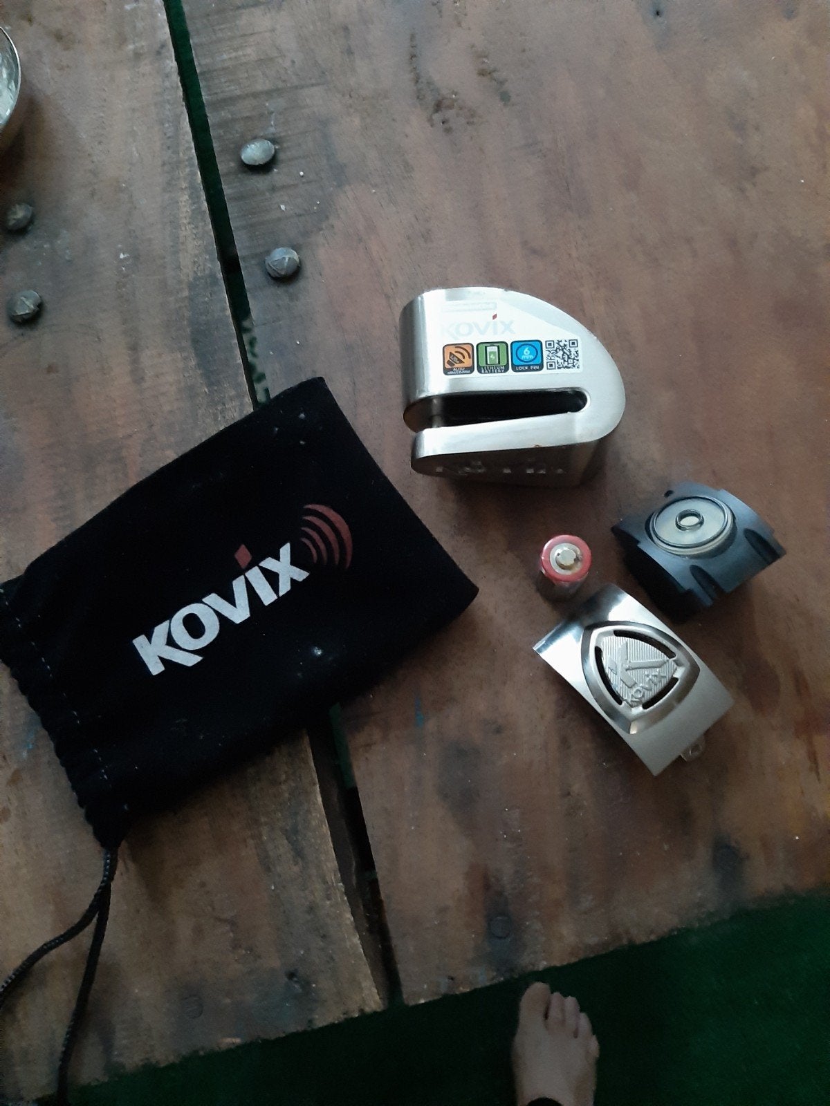 Kovix schijfremslot met alarm - Zo goed als nieuw, Ophalen of Verzenden, Zo goed als nieuw