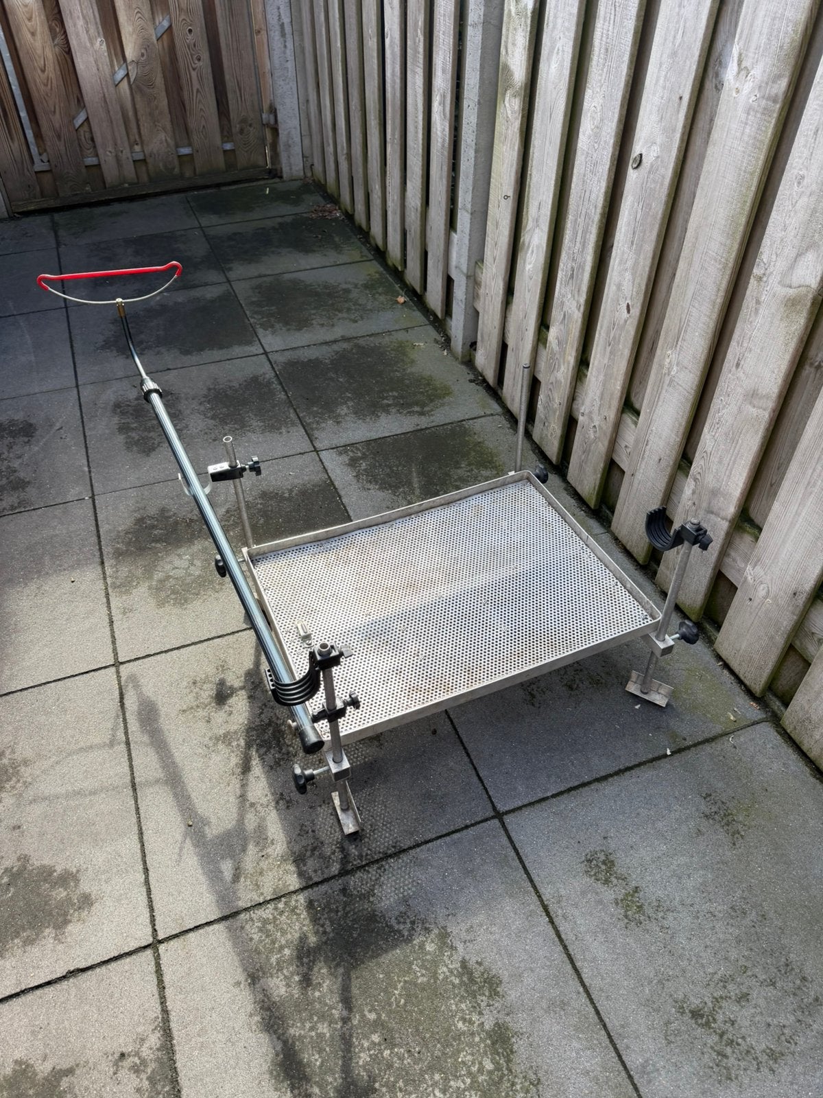 aluminium visplateau met feedersteun, Watersport en Boten, Ophalen, Gebruikt, Overige typen