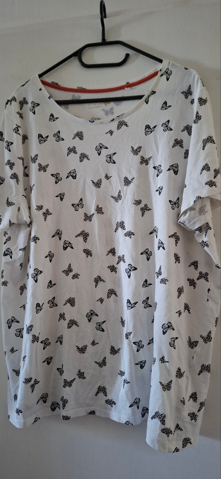 Shirt (Vlinders), Wit, Maat 46/48 (XL) of groter, Nieuw, Ophalen of Verzenden