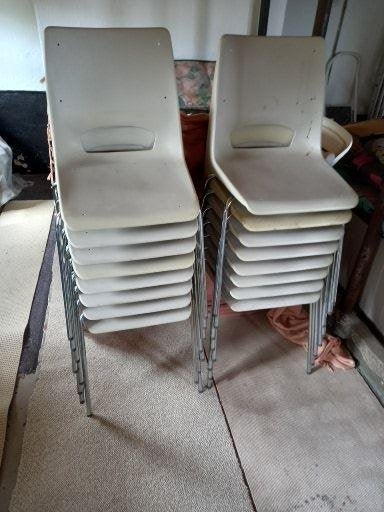 terrasstoelen, Huis en Inrichting, Ophalen, Gebruikt, Terras/restaurantstoelen, Grijs