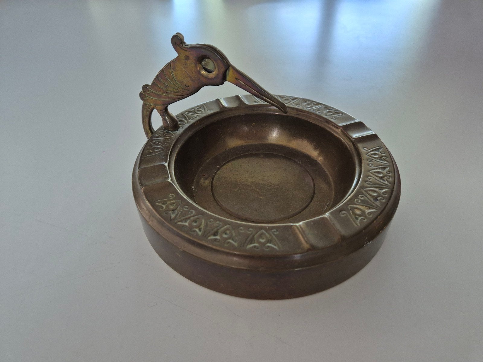 Vintage KMD Daalderop asbak met vogel, Made in Holland, Antiek en Kunst, Ophalen of Verzenden