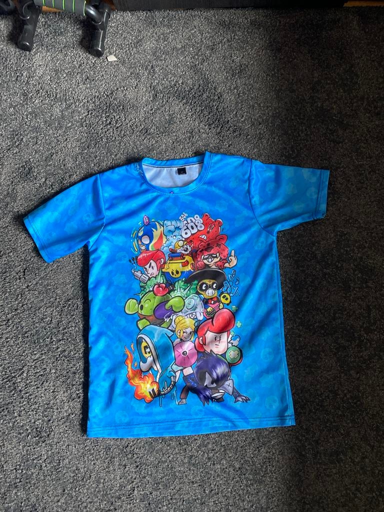Brawl Stars T-shirt XS - Blauw met print, Ophalen of Verzenden