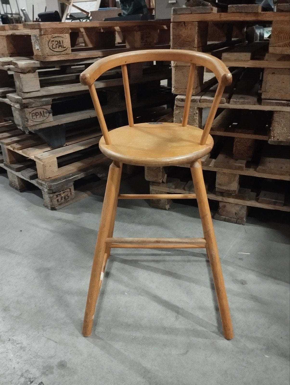 Kibofa Vintage Kinderstoel - Massief Hout, Kinderen en Baby's, Ophalen, Gebruikt, Overige typen