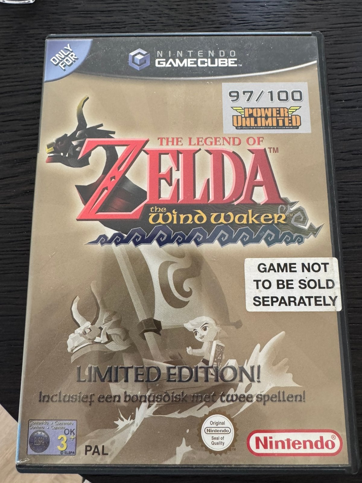 Zelda: The Wind Waker Limited Edition GameCube, Avontuur en Actie, 1 speler, Ophalen of Verzenden, Zo goed als nieuw