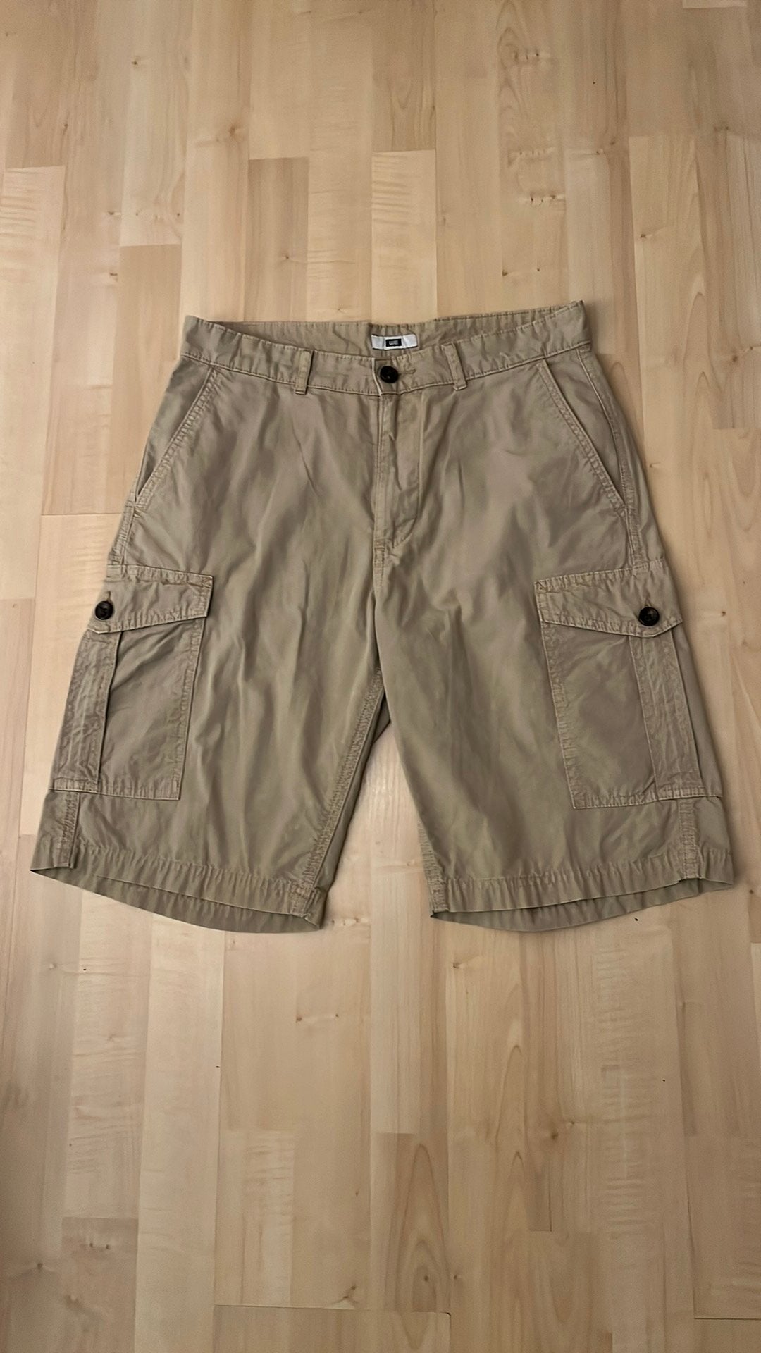 Heren cargo short WE  zandkleur W29, Ophalen of Verzenden, Zo goed als nieuw, Overige maten, Beige