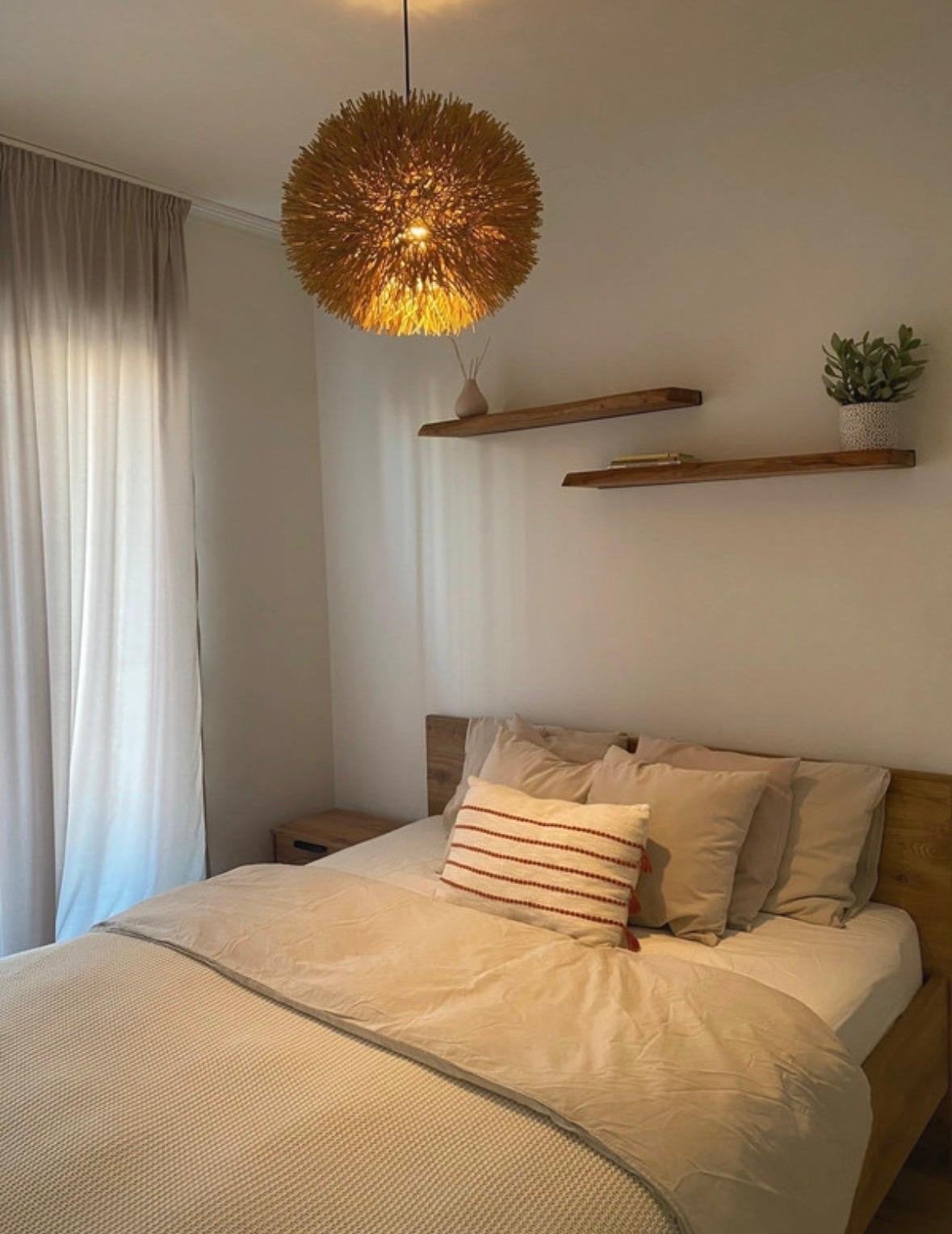 Must Living Sticks Hanglamp - Natuurlijke Houten Design Lamp, Ophalen, Zo goed als nieuw, Hout, E27 (groot)