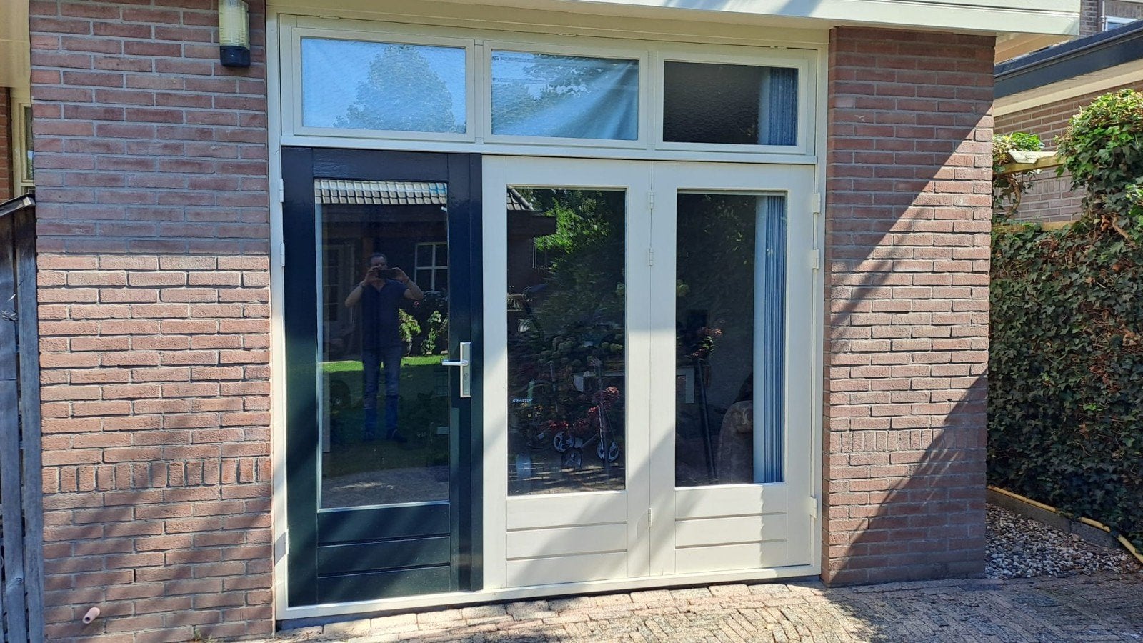 Te Koop tuindeuren met bovenlicht, Tuin en Terras, Ophalen, Gebruikt