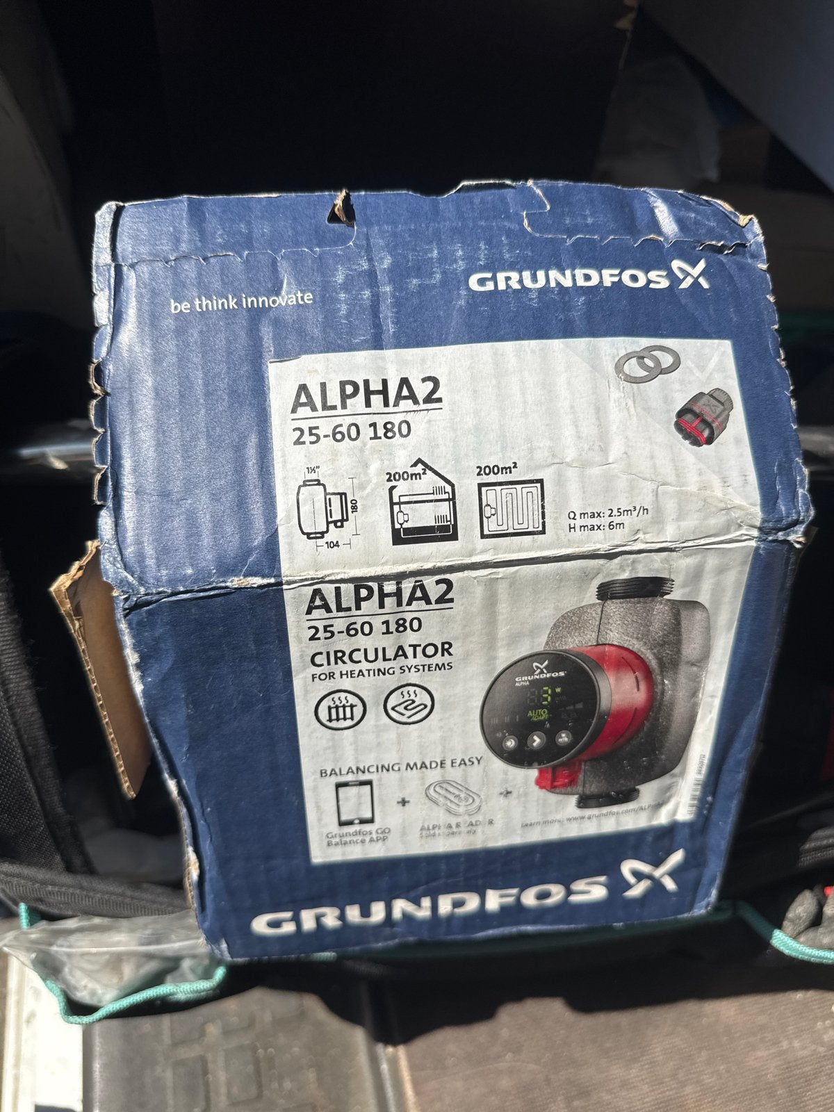 Grundfos Alpha2 25-60 180 circulatiepomp - Nieuwstaat, Ophalen, Zo goed als nieuw
