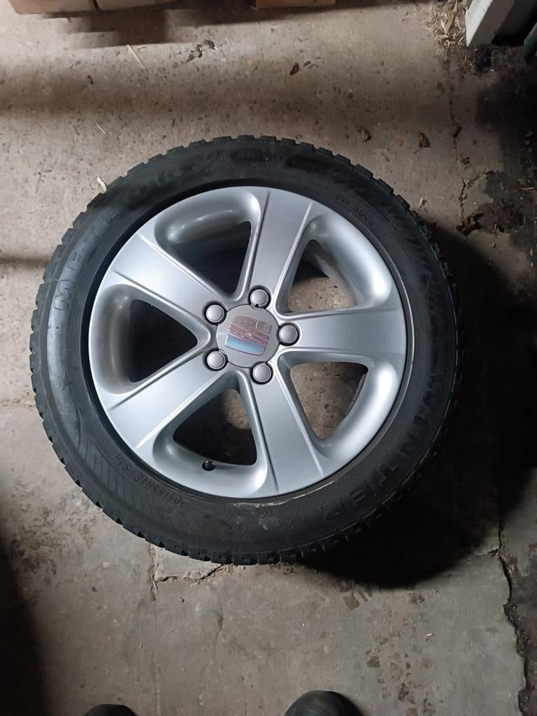 205/55r16 banden met velgen, Auto-onderdelen, Banden en Velgen, Ophalen, Gebruikt, 16 inch, Band(en)