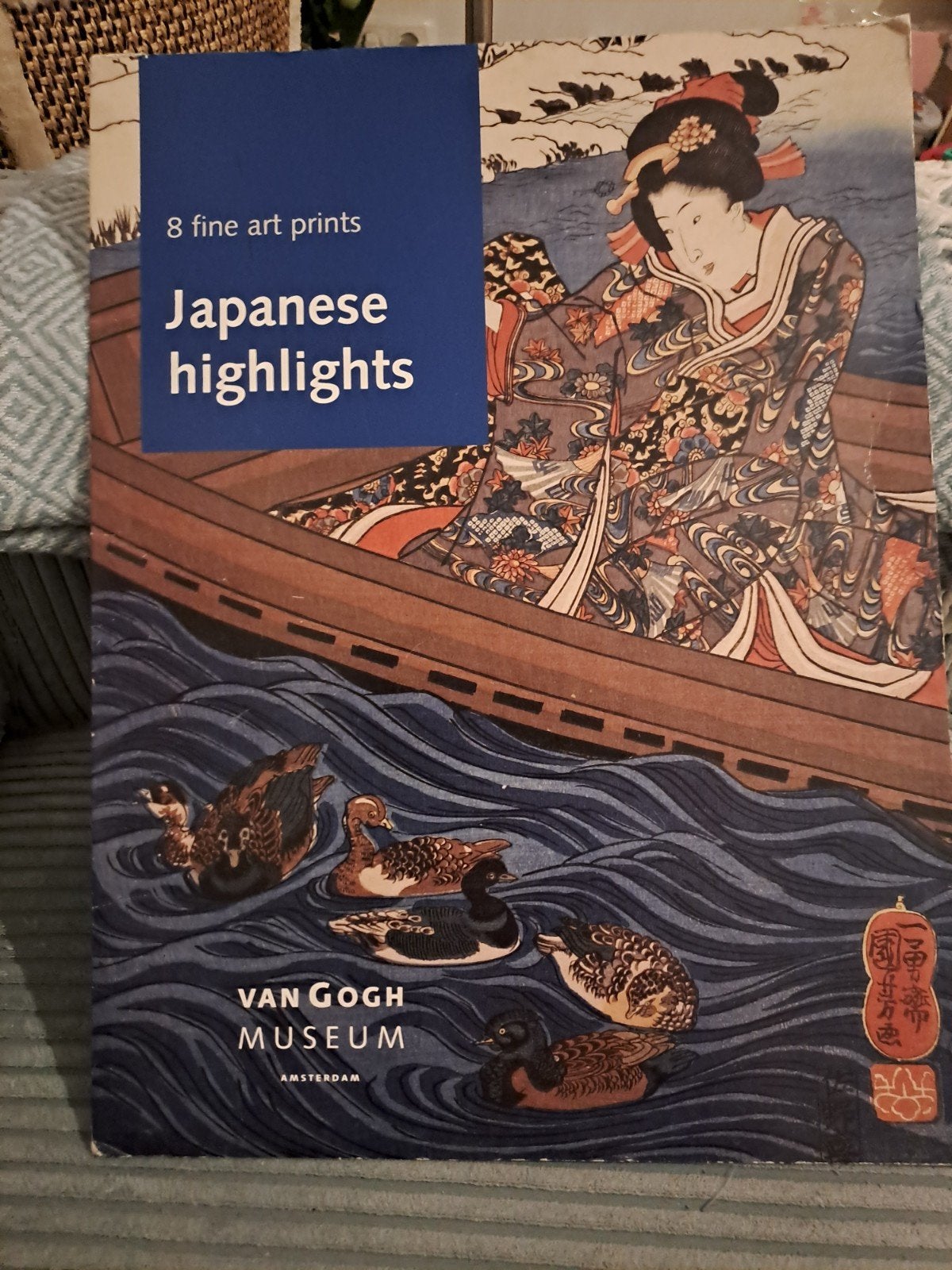 Japanse Highlights - 8 Fine Art Prints Van Gogh Museum, Dagelijks leven, 1800 - 1899, Ophalen of Verzenden, Houtsnede