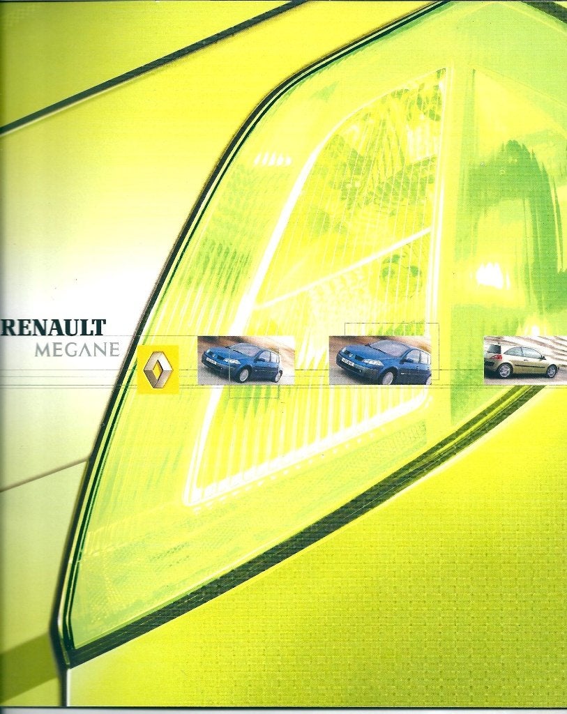 Brochure Renault Megane Sedan en Grand Tour 2003, Ophalen of Verzenden, Gelezen, Renault