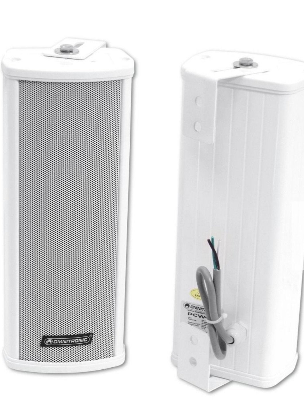 7 stuks Omnitronic PCW-10 Column Speaker’s, Audio, Tv en Foto, Speakerset, Nieuw, 60 tot 120 watt, Inclusief muurbeugels