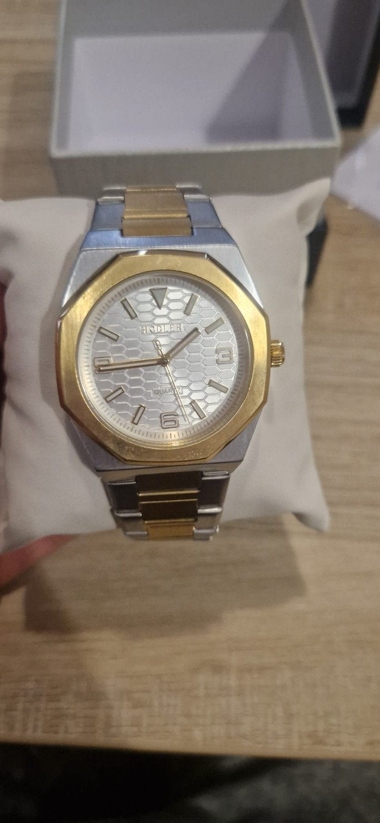 Hodler Horloge - Zo goed als nieuw, Overige merken, Staal, Staal, Polshorloge