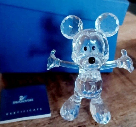 Swarovski Mickey mouse Disney heldere versie, Verzamelen, Swarovski, Ophalen of Verzenden, Zo goed als nieuw, Figuurtje