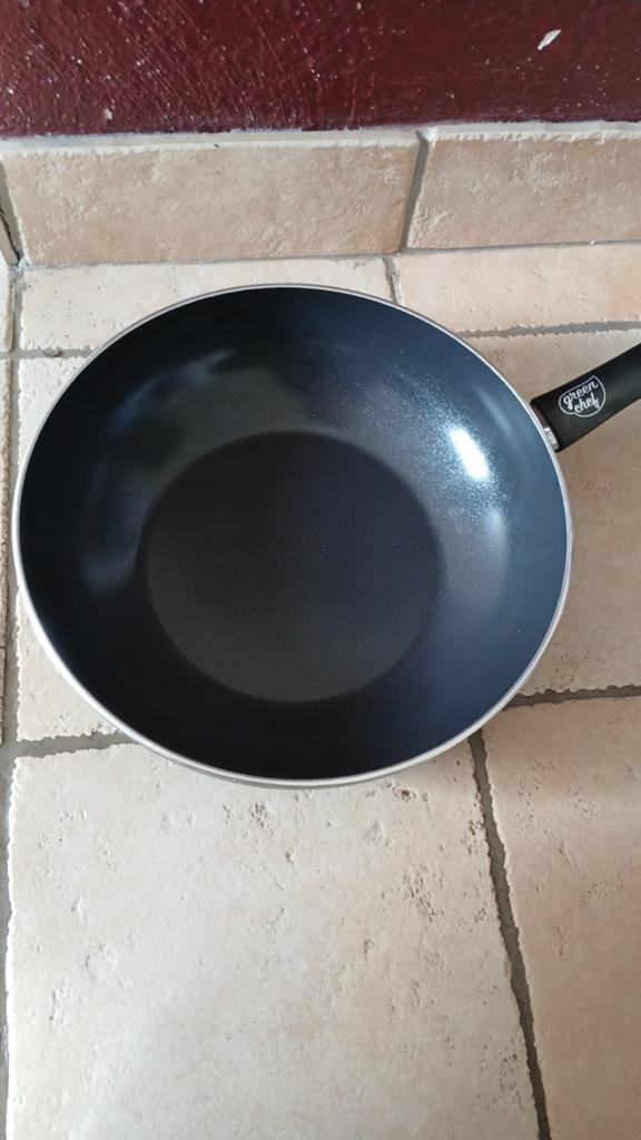 Wokpan van greenchef, Ophalen, Inductieplaat, Zo goed als nieuw, Rvs