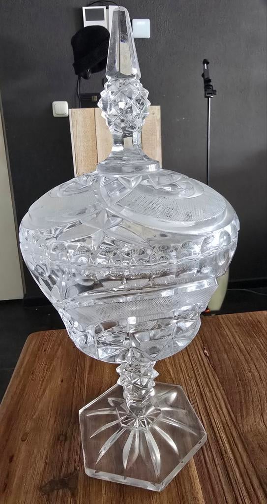 Kristallen Gemberpot / Bonbonnière met Deksel, Ophalen of Verzenden
