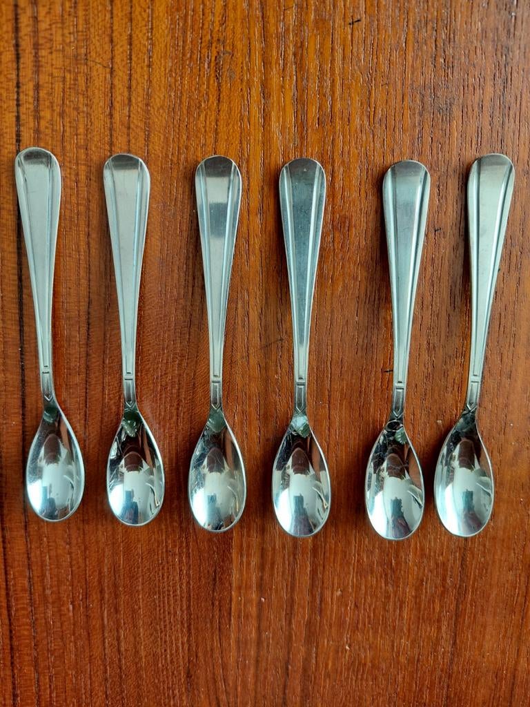 Gero Zilmeta koffielepeltjes - set van 6 in bijna nieuwstaat, Ophalen of Verzenden