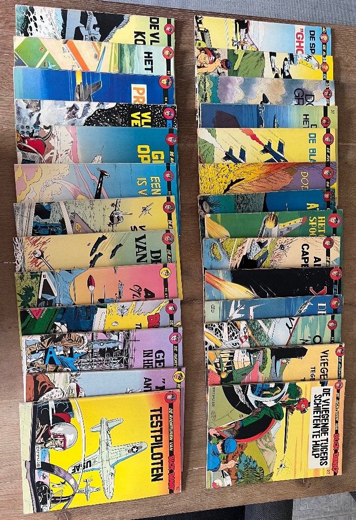 Collectie Buck Danny stripboeken, Boeken, Stripboeken, Charlier - Hubinon, Meerdere stripboeken, Ophalen, Gelezen