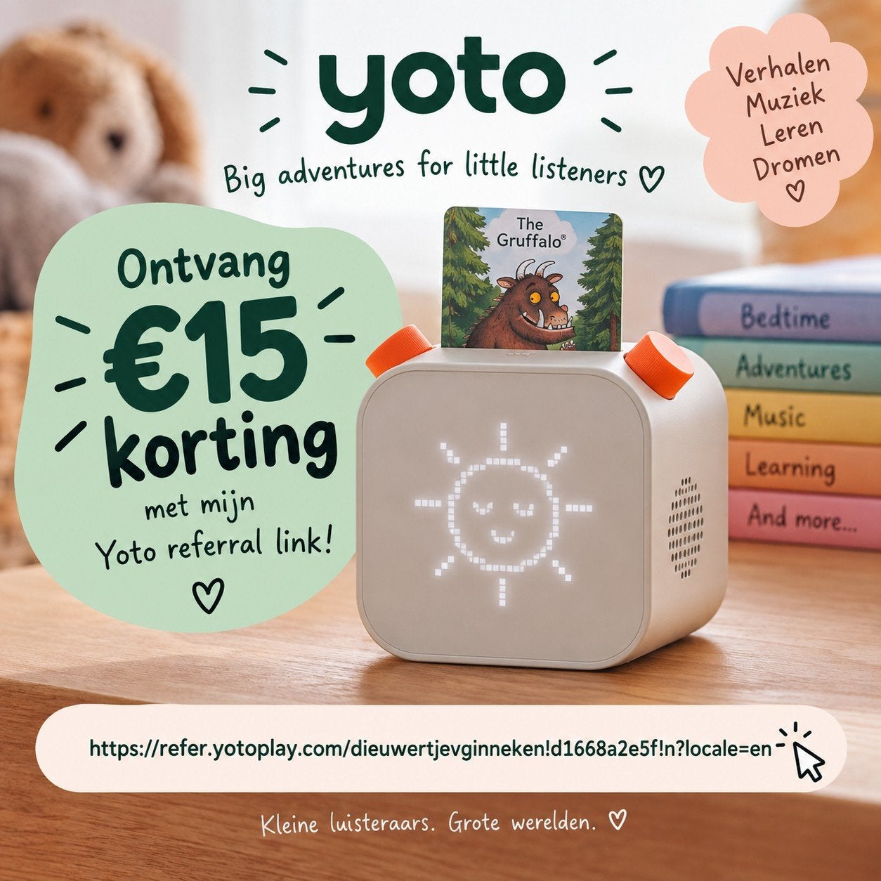 Yoto player 15 euro kortingscode, Tickets en Kaartjes